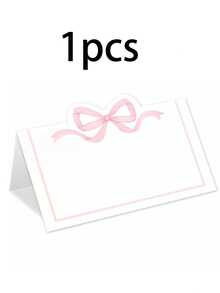 100/50/30/10/1 chiếc Thẻ ghi tên khách hình nơ màu hồng - Thẻ ghi tên khách trang nhã, Thẻ ghi tên khách hình nơ màu xanh dương, Kích thước 4x3.5 inch, Dễ thương, Trống, Thích hợp cho đám cưới, sinh nhật, cắm trại, thẻ tên, trang trí bàn tiệc, đám cưới & ngày lễ, trang trí bàn ăn & sắp xếp chỗ ngồi, trang trí bàn tiệc, trang trí bàn ăn đám cưới - Nhiều màu - Xem 19