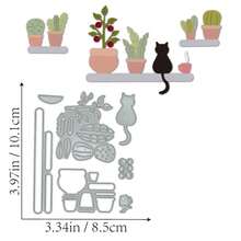 1PC Window Scenery Metal Cutting Dies, New Arrival Die Cuts, Embossing Stencils For DIY Crafting Scrapbooking Supplies, Template Mould, Photo Album Decorative Paper Die Cuts For Card Making, DIY Craft Decoration - Silver - View 8