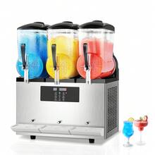 Máquina comercial para hacer granizados, batidos y bebidas congeladas con tanque de 12 L x 3 pulgadas - Plateado - Ver 8