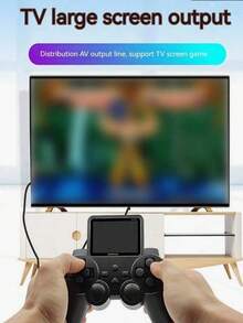 Consola de juegos retro portátil recargable: 520 juegos arcade clásicos, pantalla de 2.4 pulgadas, mando y salida AV TV incluidos - Negro - Ver 11