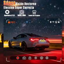 AUTODIAG Dashcam para Auto4K Frontal WiFi Soporta hasta 256GB Camara para Carro Camaras para Automovil Interior 170°Gran Angular Visión Nocturna Grabación en Bucle SensorG Monitor de Aparcamiento - como en la foto - Ver 5