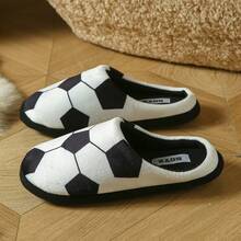 男士休闲几何图案基础款运动拖鞋，适合日常穿着 - 黑色 - 查看 4