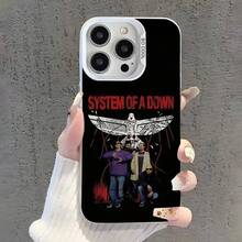 Funda de teléfono S-System of a Down Rock para 17,16,15,14,13,12,11,Pro,Max,Plus, cubierta blanca mate a prueba de golpes - z8 - Ver 10