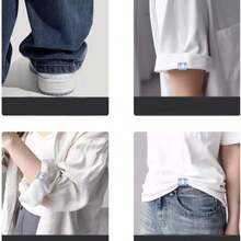 1/4/8pcs Set Invisible Pant Leg Shortener Clips, Seamless Hidden Buckle Closure Device To Prevent Pant Legs From Dragging, Suitable For Jeans And Casual Pants, Waterproof, Portable, Durable