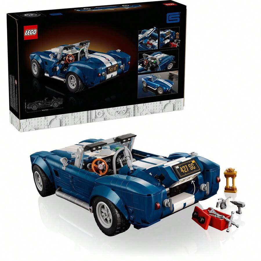 LEGO 10357 Shelby Cobra 427 S/C 1241 Pieces Model Car Building Kit For Adult Christmas/Birthday/New Year Gift - Shelby Cobra 427 - View 1