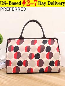 Women's Boston Bag, Handbag And Crossbody Bag, Large Capacity Commuter Bag,Shoulder Crossbody Bag,Spacious Work Tote, Lightweight And Durable Material Design,Adjustable Strap,Essential For Travel, Work And School - 彩色 - 查看 11