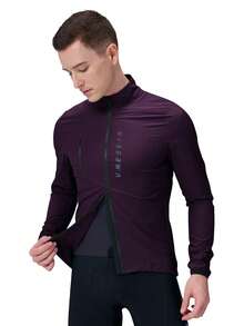 HISERWA Unisex Cycling Windbreaker Jacket - Breathable Windproof Dual Zipper Design, Windproof And Water-Resistant, Suitable For Mountain Biking, Cycling Apparel | Zip-Up Jacket | Durable Fabric