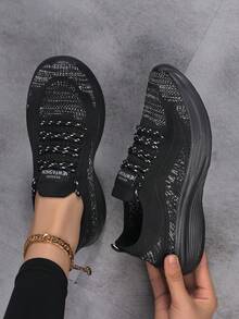 女士户外休闲优雅波西米亚风一脚蹬鞋，百搭实用，适合休闲、办公、健身、度假等各种场合，四季皆宜 - 黑色 - 查看 5