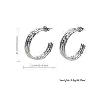 Pendientes de aro de acero inoxidable de alta calidad para mujeres, poste de oreja hipoalergénico 316L, chapado en oro de 18K anti-desgaste y anti-desvanecimiento, joyas de diseñador únicas y encantadoras de formas atractivas para uso diario, festivales, vacaciones y fiestas