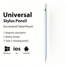 Universal Tablet Stylus Pen, Anti-Mistouching, Magnetic Design, Suitable For Writing, Drawing On Tablet Computers, Compatible With IPad 7/8/9 (10.2"), IPad Air 1/2/3/4/5/6/7, IPad 10th/11th Gen, IPad Pro 11" And Other Models, Includes 2 Spare Nibs - Multicolor - View 13