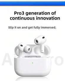 Unisex White Premium Soft Earpad Wireless Earbuds| Active Noise Canceling Hi-Fi Sound Long Battery Life| Sleek Minimalist 3nd Gen Headphones| Compatible With IOS & Android| Thanksgiving Valentine's Day Father's Day Mother's Day Back To School - Pro3降噪版 - 查看 8
