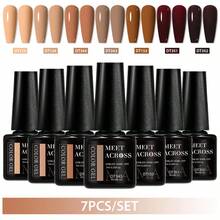 MEET ACROSS Bộ 7 lọ sơn gel móng tay HEMA TPO FREE 7ml, bán vĩnh cửu, dễ tẩy, sơn gel UV lâu trôi, tự làm móng nghệ thuật, bộ dụng cụ làm móng, sơn gel, dụng cụ làm móng tại nhà và salon. - Nhiều màu - Xem 19