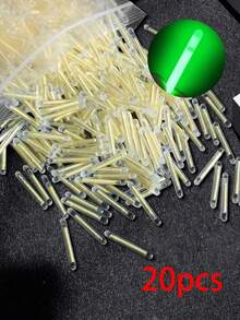 5/10/20支装荧光棒，类似鱼饵，黑暗中发光，适合户外垂钓