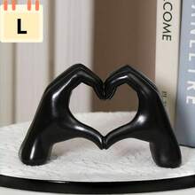 1 Peça Decoração em Forma de Coração de Resina de 5,43/4,25 Polegadas, Decoração Artesanal de Estilo Nórdico Minimalista, Design Brilhante, Formato de Coração Luxuoso e Criativo, Adequado para Escrivaninha, Escritório, Casa, Quarto, Penteadeira, Quarto, Sala de Estar, Acessórios de Sala de Estar - Multicolorido - Visão 11