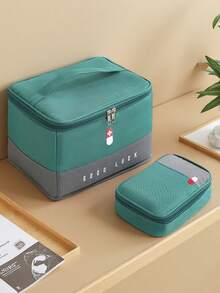 1pc First Aid Kit, Portable Isolation Supplies, Hygiene Equipment, Medicine Storage Bag, Portable Home Storage Box, Medical Medicine Box