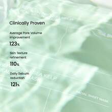 Refreshing Sea Kelp Real Deep Mask, Overnight Hydrogel Mask | Blemish Care, Calming, Oil & Sebum Control | Deep Hydrating, Calms Redness, Soothes Irritation | Cooling Sensation, Overnight Use, Morning Rescue | Transparent Mask, Sensitive Skin Friendly | Korean Skincare, Gifts For Women | 1.19oz(34g) X 4ea - 綠色(1盒) - 查看 5