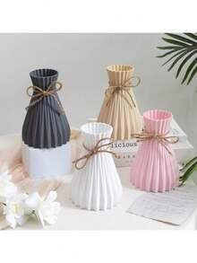 Modern And Minimalist Flower Vase With Ant. - 白色 - 查看 2
