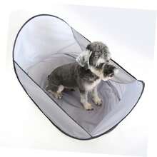 1pc Pet Grooming Apron, Dog & Cat Grooming Tool, Easy To Clean Hair, Suitable For Home And Pet Salon Use - Grey - View 7