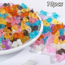 10/25/50pcs Glow In The Dark Mini Rhinoceros Figurines - DIY Resin Crafts For Fairy Garden, Aquarium And Home Decor - Multicolor - View 10