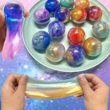Mini Slime,Galaxy Slime Party Favors,Pretty Stretchy & Non-Sticky Galaxy Slime Pack,Stretchy Slime Kit For Classroom Prizes,Christmas Stocking Stuffers,Goodie Bag Stuffers,Easter Basket Stuffers,Party Supplies,Party Supplies,Birthday Gift - Multicolor - View 5