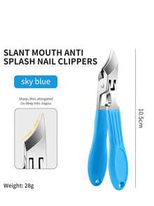 1/3pcs Eagle Beak Oblique Nail Clippers, 25° Splash-Proof Angled Nail Clipper Set, With Wide Mouth Design And Curved Blade, Ultra-Sharp Angled Nail Clippers, Splash-Proof Oblique Nail Clippers, Suitable For Men And Women, Thick And Hard Nails - Multicolor - View 16