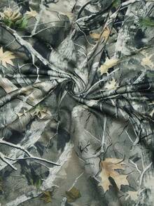 Women's Printed Camouflage Crew Neck Long Sleeve Regular Fit Casual Sweatshirt, Slightly Stretchy, Spring/Autumn - Flower - View 5