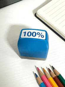 Set de 1/5 sellos de comentarios divertidos para maestros: Portugués, Árabe, Ruso, Inglés, Español, Motivación. - Multicolor - Ver 12