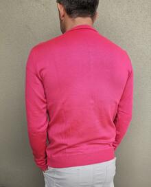 Men's Cold Weather Blouse | Men's Knitted Sweater | Winter Knitted Wool Pullover Long Sleeve V-Neck - 粉色 - 查看 11