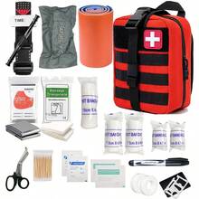 210pcs Portable First Aid Kit, Designed For Home Emergency Care. Suitable For Car, Office, Sports, Home, School And Travel Emergency Pack
