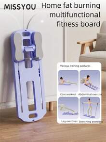 1pc Foldable Pilates Board - Multifunctional Abdominal Trainer, Core Exercise Equipment, Portable Fitness Gear For Home And Gym, Ideal Gift For Valentine's Day, Women's Day, Mother's Day, Pilates Equipment For Schools And Clubs - Multicolor - View 2