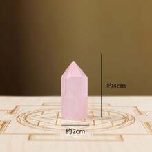 قطعة واحدة من نقطة البلورة الشفائية الطبيعية للديكور المنزلي أو كهدية - متعدد الألوان - مشاهدة 16