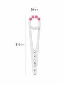 1个宠物门锁 - 可调节猫门闩，可作为简易的防猫狗进入猫砂盆的附加装置，使门保持打开状态，7种尺寸可选，不夹尾巴设计。适用于猫门、猫门缝隙、宠物房、客厅、空调房通风，无需钻孔。