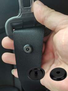 4pcs/8pcs Car Seat Belt Stopper Buckle Limiter - Black - View 2