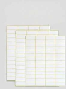 白色姓名标签，书写标签贴纸，空白储物容器贴纸，适用于罐子、文件夹、学校/办公室、厨房等，用于整理收纳，哑光白色标签贴纸，0.51x1.5英寸，自粘式，适合返校季、学习用品、感恩节、圣诞节、沙特国庆日等场合，也可作为送给女性的礼物，适用于剪贴簿、趣味贴纸、笔记本电脑贴纸、Kindle手机贴纸等。 - 均碼 - 查看 9