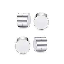 男女通用不锈钢磁性立方氧化锆耳钉，低过敏性，无耳设计，5-8毫米双面磁性扁平立方氧化锆磁性夹式耳环，适合日常、旅行、婚礼、约会、派对等各种场合。 - 彩色 - 查看 37