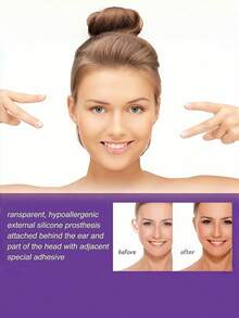 1/2/3/4/6 Pairs Ear Tapes With Ear Contour Correction Cuts, Vertical V-Shaped Face Stickers, Suitable For Daily Makeup, Parties, Weddings, Shopping, Dates, Dinners, Team Building, Festivals, Mother's Day Gifts, Graduation Gifts, Festival False Lashes, Rave Makeup, Rave Parties - Multicolor - View 6