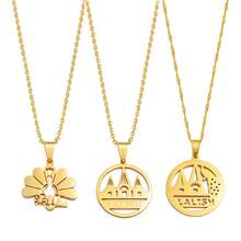 1件雅兹迪拉利什孔雀吊坠项链，不锈钢雅兹迪首饰 - 彩色 - 查看 13