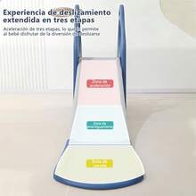 Tobogán Infantil Y Columpio Con Canasta De Baloncesto - Azul - Ver 9