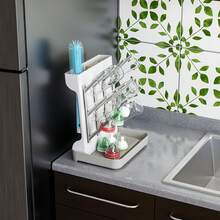 12-Slot Vertical Bottle Drying Rack, Detachable & Easy To Install, Desktop Cup Drying Rack, Bottle & Nipple Drying Rack, Kitchen Cup Organizer, Essential For Breastfeeding Families - Multicolor - View 3