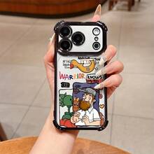 Funda de Teléfono Anime Z-para 17 16e 16 15 14 13 12 11 Pro X XR XSMAX 8 Plus, Transparente, Suave y Anticaídas,  de Uso Diario,Funda Antigolpes,Tema de Zombis,Diseño de Anime,Impreso con,Ajuste Cómodo,Amantes de la Cultura,Usuarios Casuales17 17promax - Negro - Ver 1