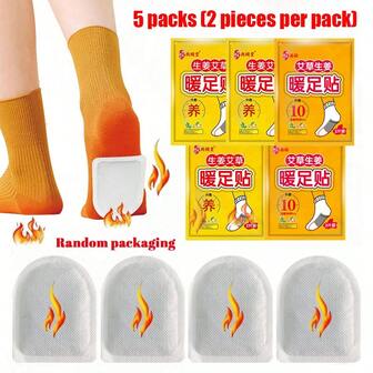 10/20 piezas de calentadores de pies autoadhesivos - esenciales para el clima frío, unisex, fuente de calor para uso en interiores/exteriores, blanco, mantiene los pies calientes y cómodos