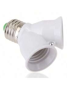 Screw E27 LED Base Light Lamp Bulb Socket E27 To 2-E27 Splitter Adapter