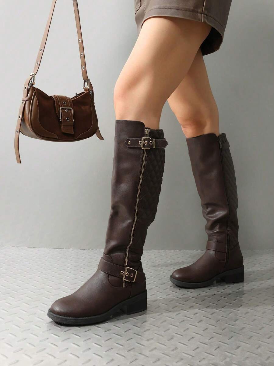 Women's Fashion Knee High Boots Non-Slip Riding Boots For Winter Commute