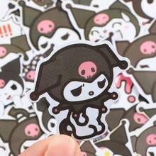 50张三丽鸥库洛米和美乐蒂哑光长方形纸质贴纸，适用于笔记本电脑、笔记本、手机壳 - 一次性可爱贴纸 - 彩色 - 查看 4