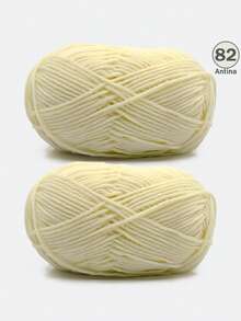 1/2支 5股混色乳白色腈纶纱线，50克/支，柔软多用途，中等粗细的乳白色纱线 - 非常适合手工编织、手工织造、DIY工艺品，可用于DIY钩编包、手提袋、围巾、帽子、毛衣、衣服、拖鞋、鞋子、玩偶、靠垫、钩编毯子、手工钩编项目、DIY小礼物、情人节礼物。