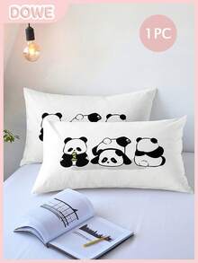 1 pieza Funda de almohada 100% poliéster con impresión digital (Relleno de almohada no incluido) - Blanco - Ver 1