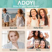 Adoyi - Juego de aretes de aro de oro para mujer chapados en oro de 14 quilates aros gruesos trenzados para regalo ligeros - Juegodeororosa6 - Ver 5