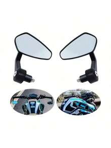 MOLOLAN 2 Piezas De Espejo Moto Retrovisor Lateral Deportivo Universal Estilo Diamante Motocicleta Cuatrimoto Rotacion de 360 Grados,Los espejos retrovisores de motocicleta se adaptan a la mayoría de las motocicletas. Espejo retrovisor especial para motocicleta, a prueba de golpes y anticaídas.Espejo retrovisor universal para motocicleta , espejo retrovisor deportivo para motocicleta, espejo retrovisor para motocicleta de carreras callejeras a prueba de golpes,Los espejos retrovisores de motocicleta se adaptan a la mayoría de las motocicletas. Espejo retrovisor especial para motocicleta, a prueba de golpes y anticaídas. - Negro - Ver 12