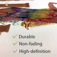 3PCS Optional Framed Animal Canvas Posters - Motivational Wall Art | Classic & Modern Styles, Animal Print Theme | For Home Office, Living Room, Bedroom Indoor Decor - Multicolor - View 5