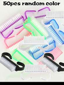 22/30/50pcs Mini Nail Brushes, Used For Removing Dust And Dirt, Multi-Purpose Cleaning Brushes - Multicolor - View 3